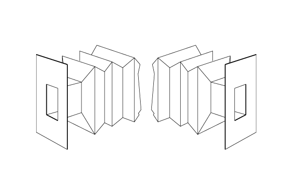 SQUARE-RECTANGULAR COLLAR-FLANGE/SQUARE-RECTANGULAR COLLAR-FLANGE